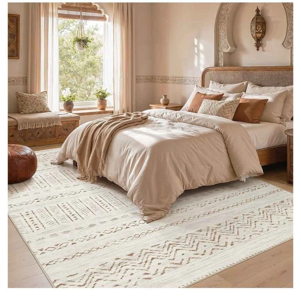 Brand new 9x12 Area Rugs Washable Boho Living Room Rug - photo 3