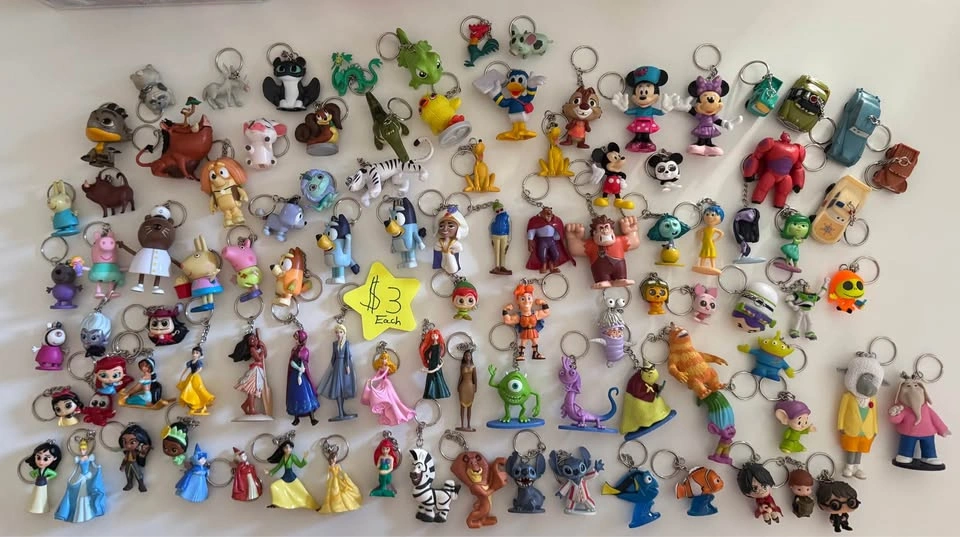 Handmade keychains made from repurposed toys - photo 2