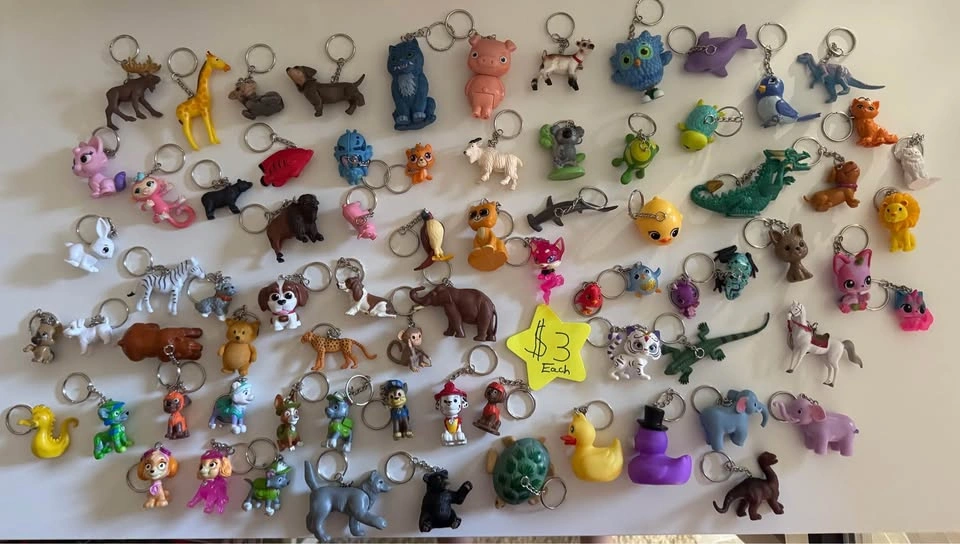 Handmade keychains made from repurposed toys - photo 4