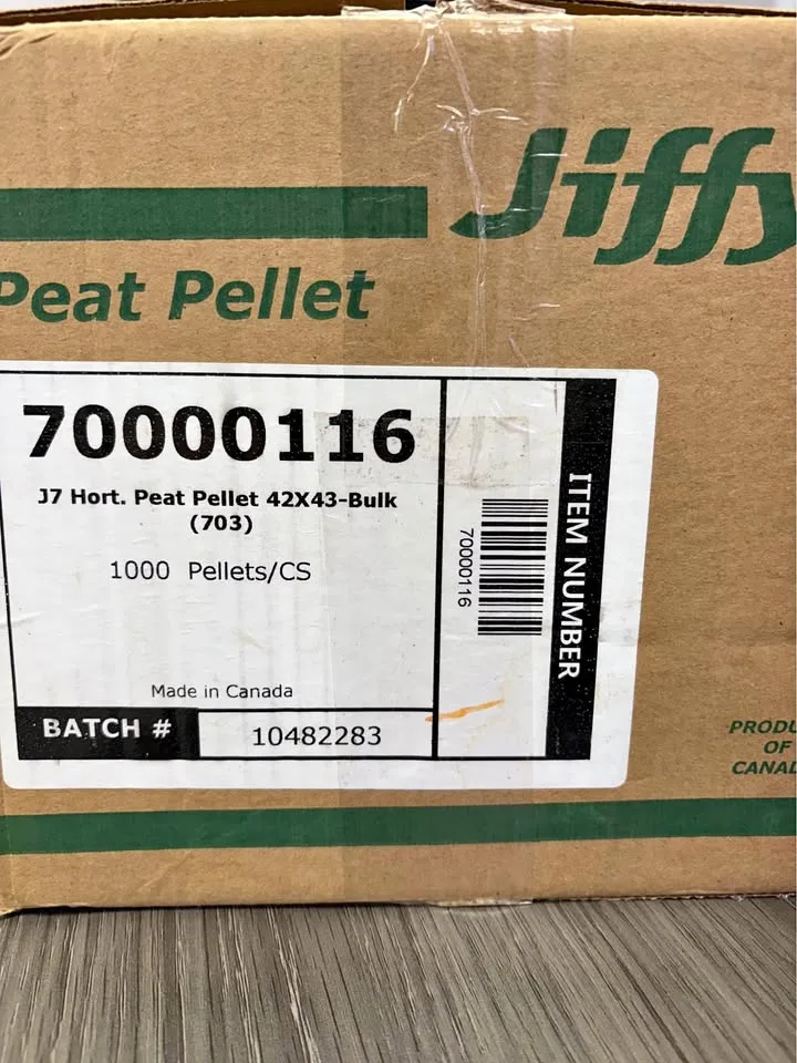 JIFFY 7 Horticulture Peat Pellets - open box of qty approx 1000 thumbnail