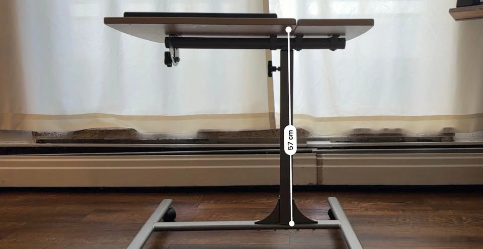 Adjustable table with wheels ( height & can be tilted) - photo 2