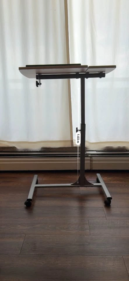 Adjustable table with wheels ( height & can be tilted) - photo 3