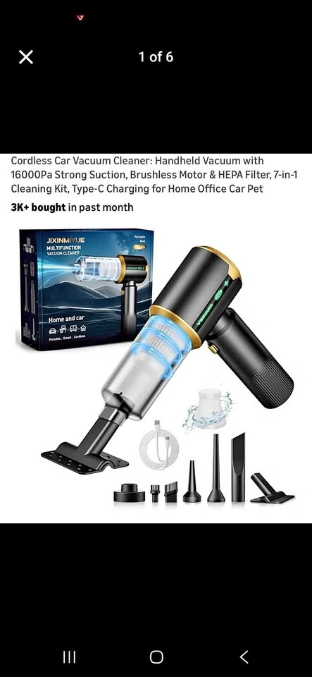 HEPA Filter Cordless Vacuum