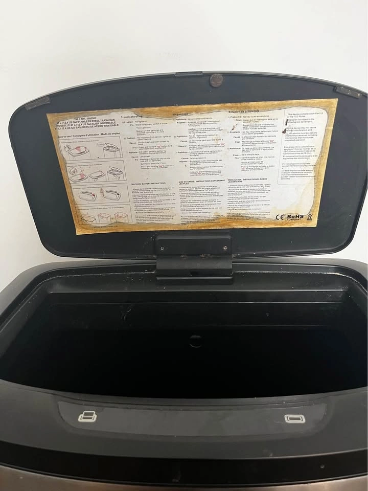 Stainless steel trash can (automatic) - photo 3