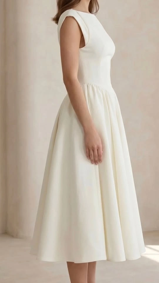 Brand New White Midi Dress – XL - photo 2