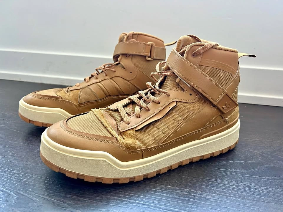 Adidas Forum Boot High Tops – Men’s 13.5 – Mesa/Tan