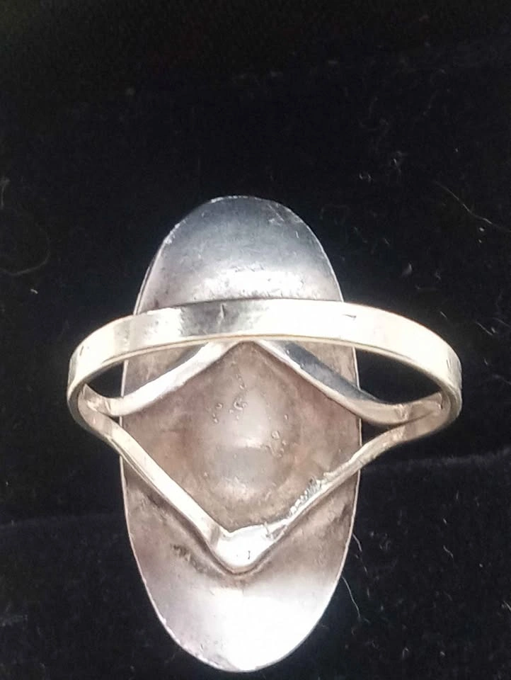 Sterling Silver 6.5 Size Larimar Ring Marked 925 - photo 5