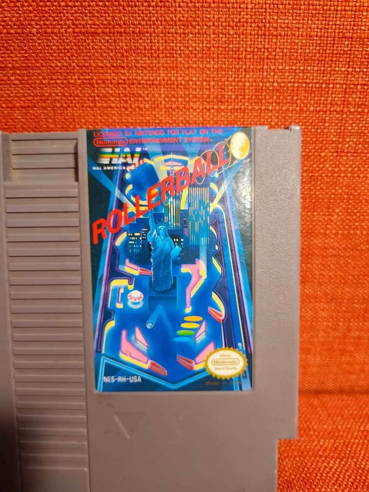Vintage 1985 Nintendo Rollerball Video Game Cartridge - photo 2