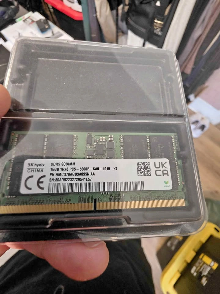 SK Hynix 16gb DDR5 5600mhz Laptop Ram single stick