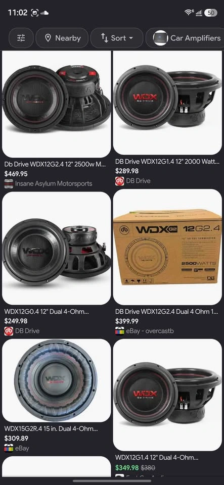 DB Drive WDX 12G12.4 2500 Watt 12in Sub - photo 4