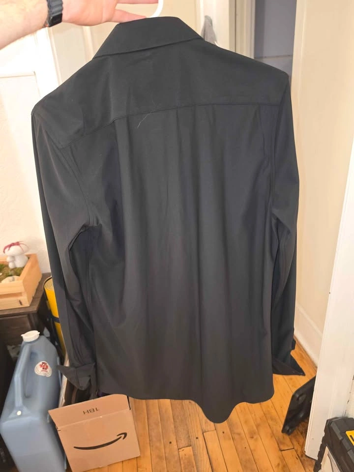 DKNY Medium Black Button Up Dress Shirt - photo 2