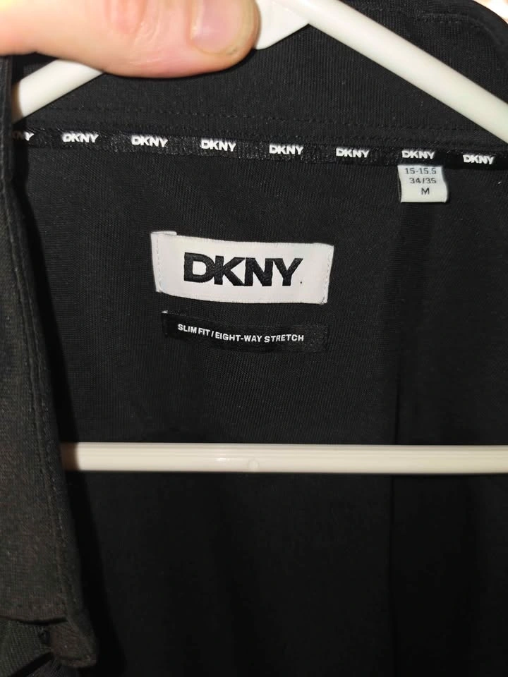 DKNY Medium Black Button Up Dress Shirt - photo 3