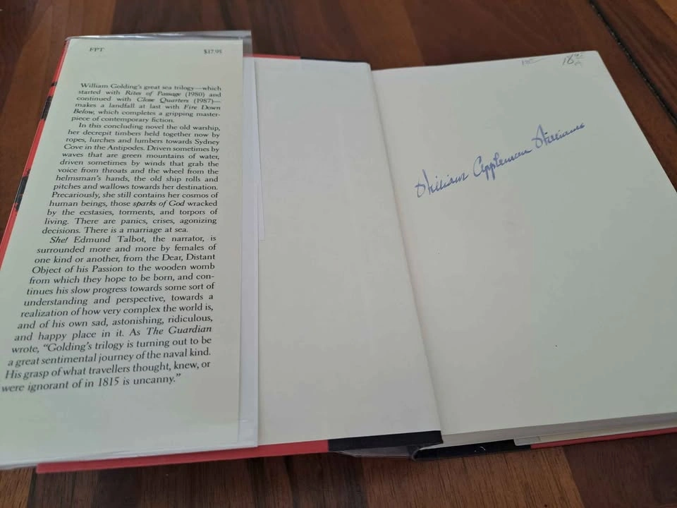 William Golding Fire Down Below First Edition Hardcover - photo 3