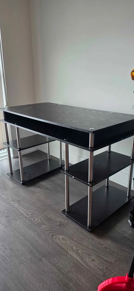 Black office desk - photo 2