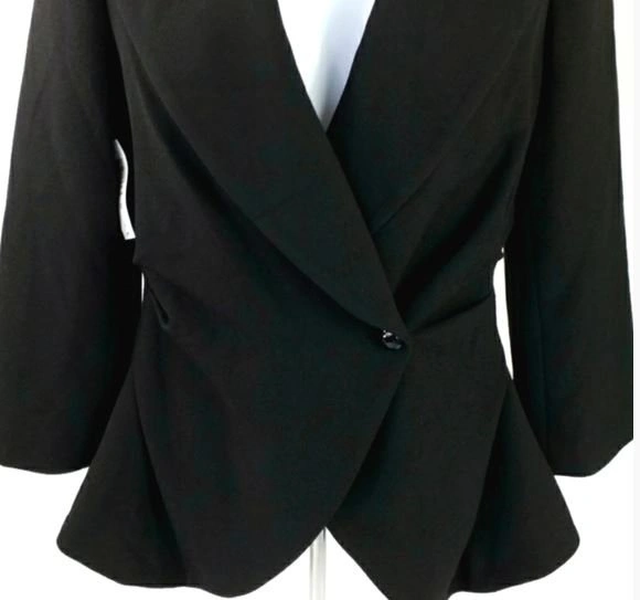 Wilfred Aritzia Selina Black Peplum Jkt (S) - photo 5