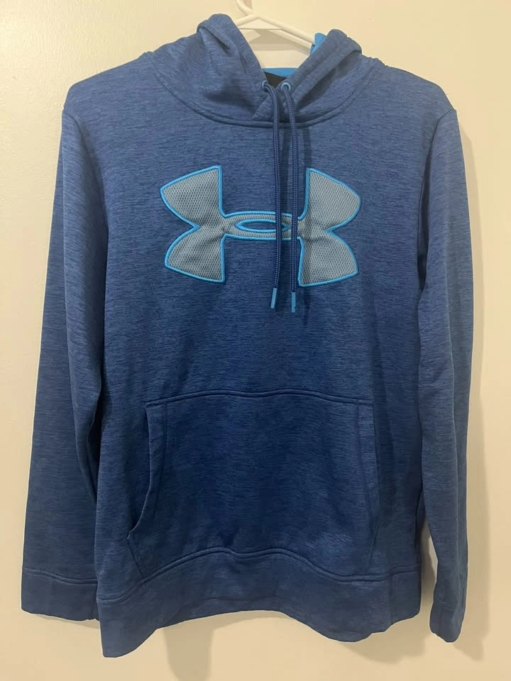 UNDER ARMOUR Hoodie Men's S /Kids XL Blue ColdGear Storm - photo 4