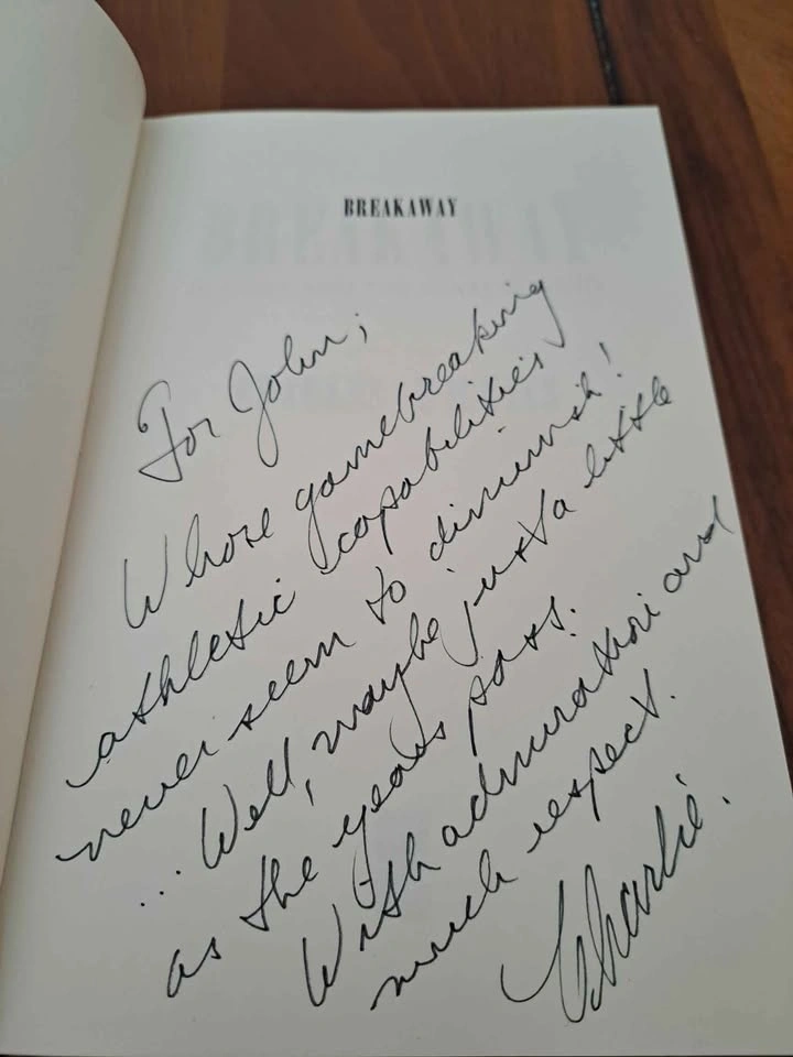 Signed Charles Wilkins "Breakaway" First Edition Hardcover - photo 2
