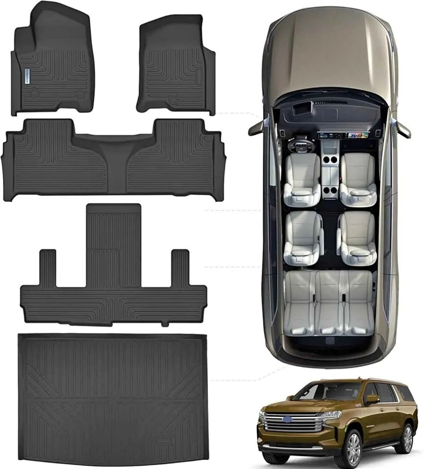 2021-25 Chevrolet Suburban 7-Seat Full Set Car Mats