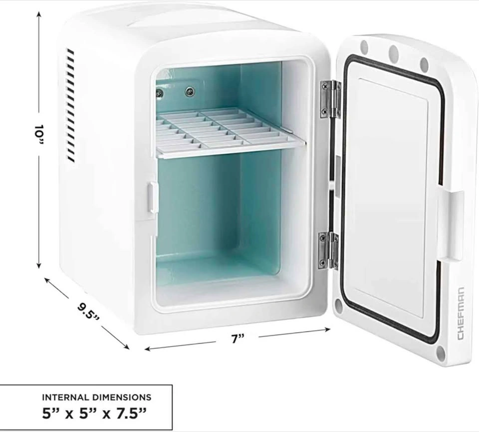 Chefman Portable Mirrored Beauty Fridge With LED Lighting - photo 3