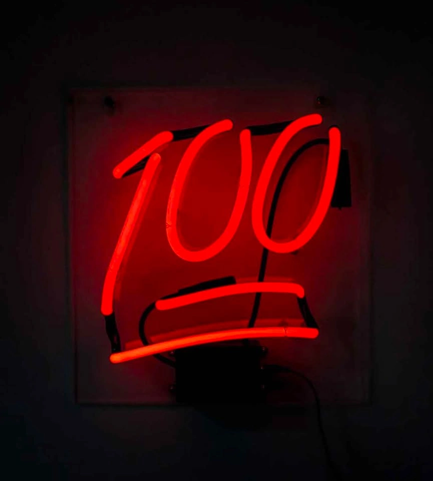 Amped & Co 100 Emoji Neon Wall Light, 11x11.8 inches - photo 2