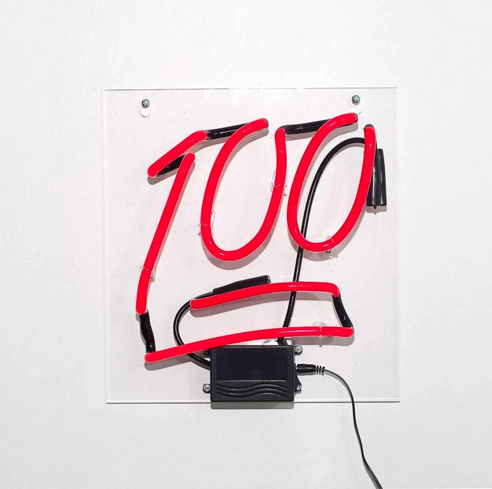 Amped & Co 100 Emoji Neon Wall Light, 11x11.8 inches - photo 5