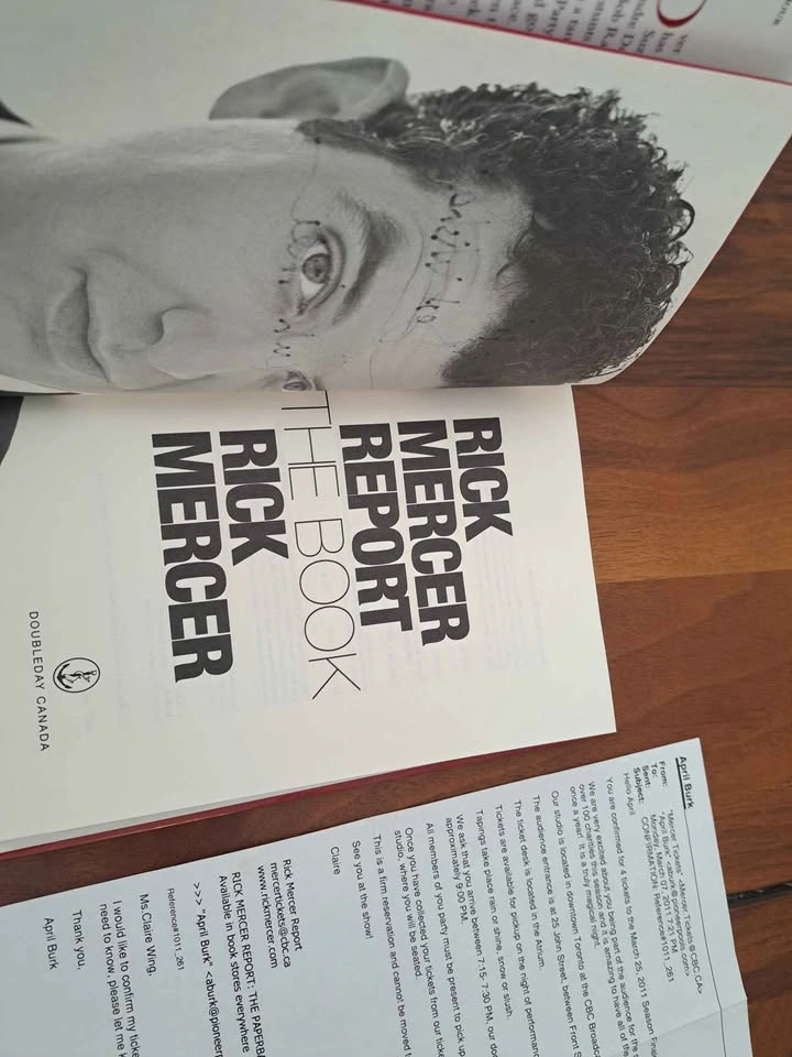 Signed Rick Mercer Report: The Book (2011 Finale Taping) - photo 3