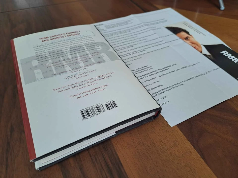 Signed Rick Mercer Report: The Book (2011 Finale Taping) - photo 5