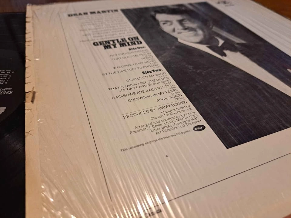 Dean Martin - 1968 Gentle On My Mind Vinyl - photo 3