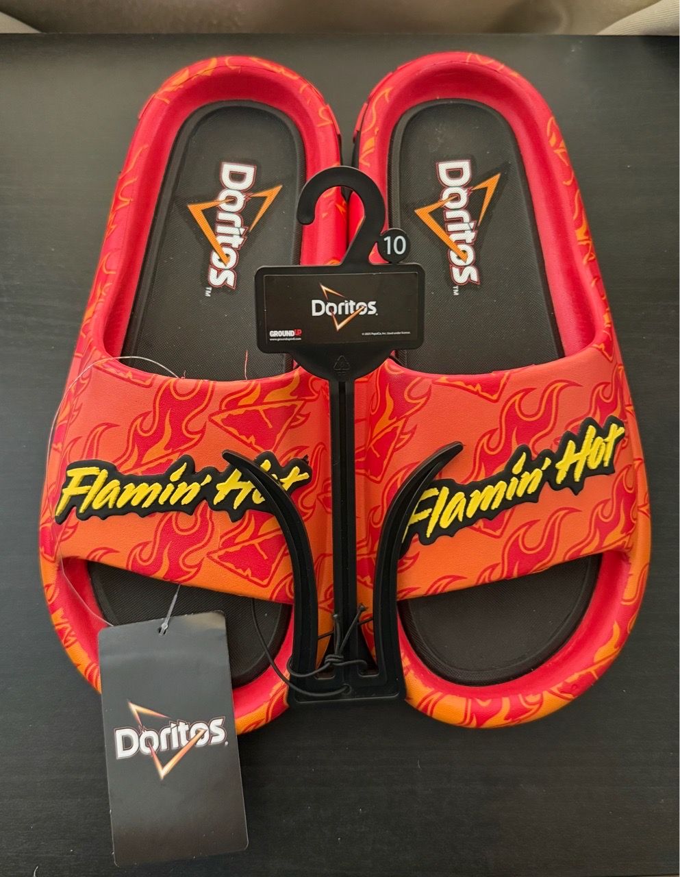 Doritos Flamin' Hot Men's Ground Up Comfort Slide Sandals 10