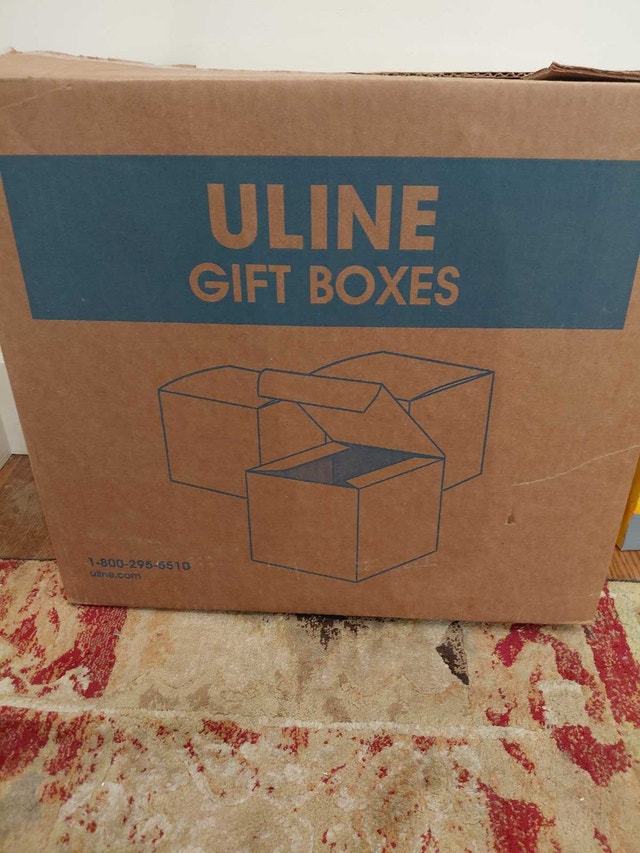 85-Pack Uline Shipping / Gift Boxes (8 x 8 x 4 inches)