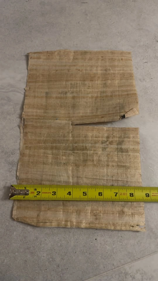 Egyptian Papyrus Painting, Pharaoh Scene - photo 4