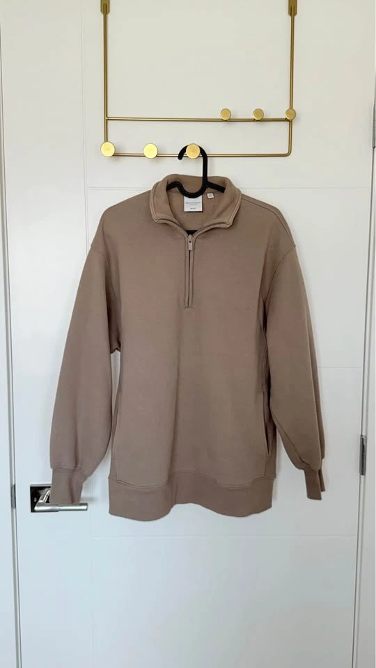 Aritzia Boyfriend Fit Sweatfleece Quarter Zip - photo 2