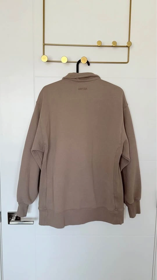 Aritzia Boyfriend Fit Sweatfleece Quarter Zip - photo 3