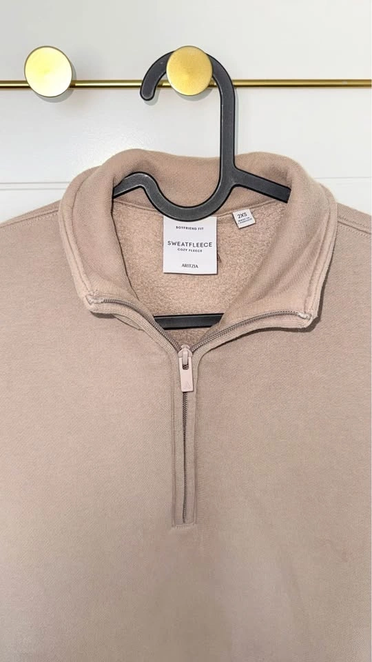 Aritzia Boyfriend Fit Sweatfleece Quarter Zip - photo 4