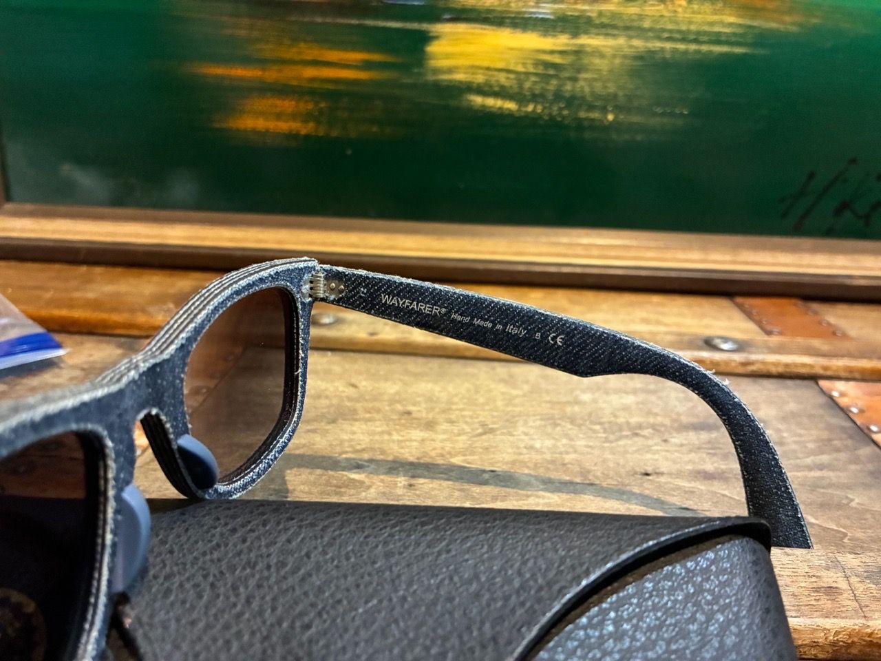 RARE Ray-Ban Original Denim Wayfarer Sunglasses (RB2140 1163/71) - photo 5