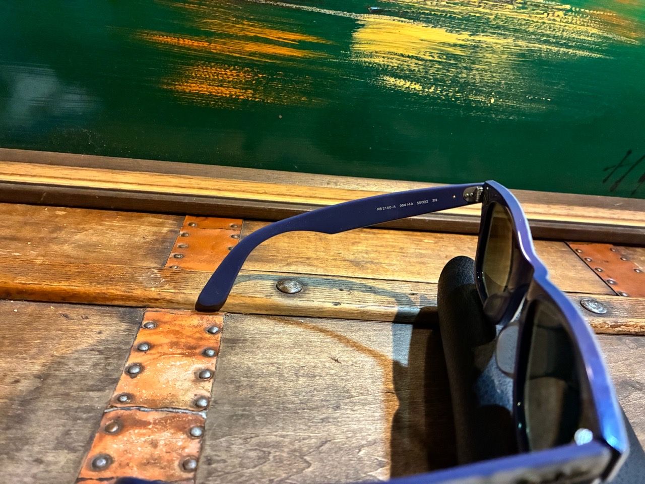 RARE Ray-Ban Wayfarer Rare Prints Madreperla Blue RB2140-A - photo 3