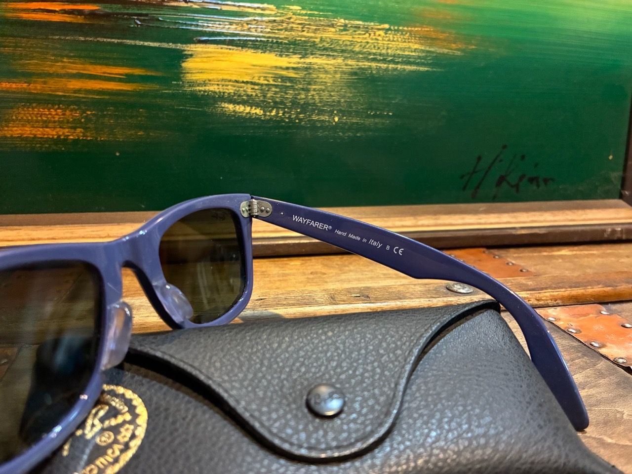 RARE Ray-Ban Wayfarer Rare Prints Madreperla Blue RB2140-A - photo 5