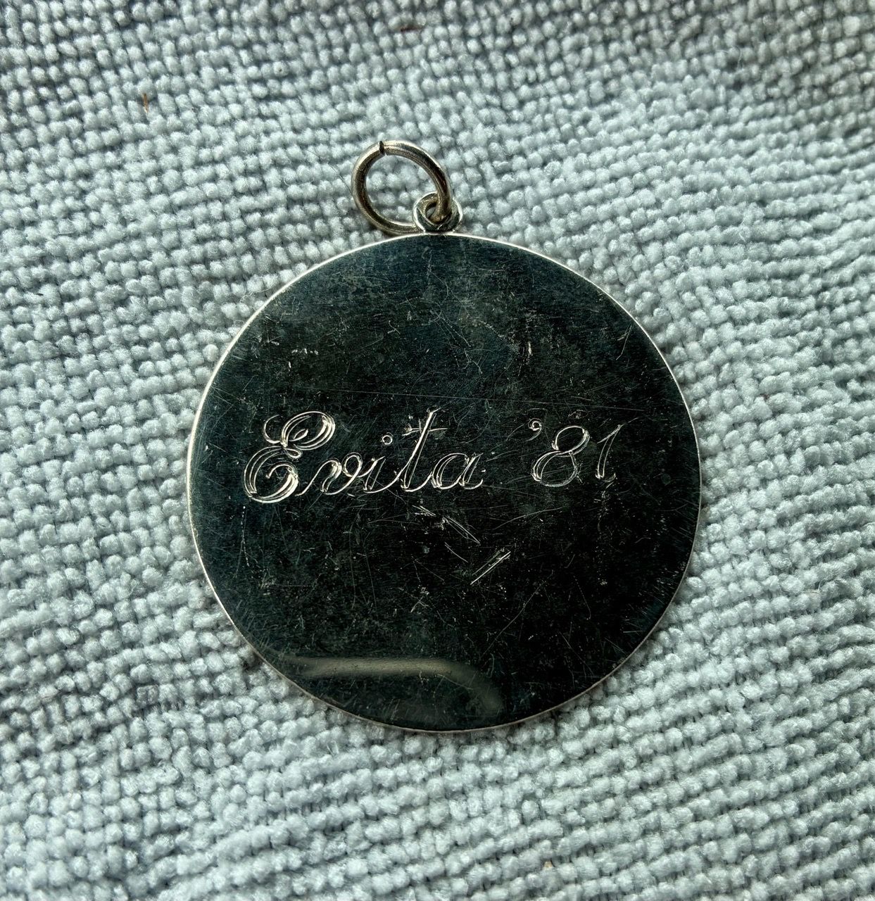 Vtg Tiffany & Co Sterling “Jumbo” Round Blank Pendant Disc Charm - photo 3