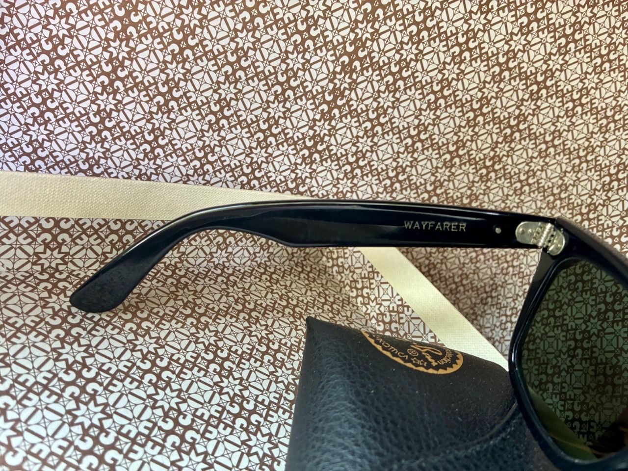 Vintage B&L Ray-Ban Wayfarer Electric Blue Sunglasses - photo 5