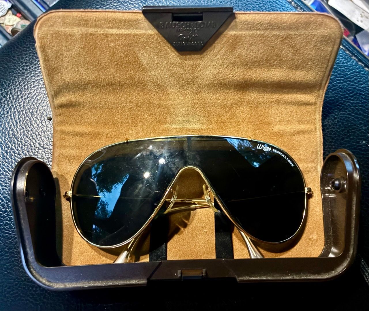 Vintage Ray-Ban Wings Bausch & Lomb Sunglasses with Case