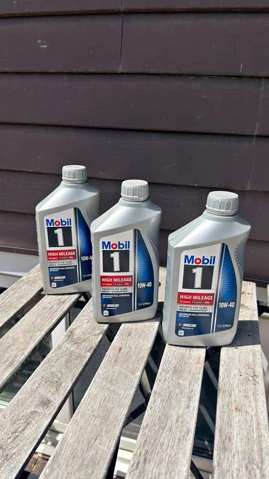 Mobil 1 High Mileage 10W-40 Motor Oil, 2.5 Quarts