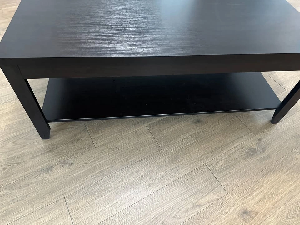 Dark Brown Wooden Coffee Table - photo 3