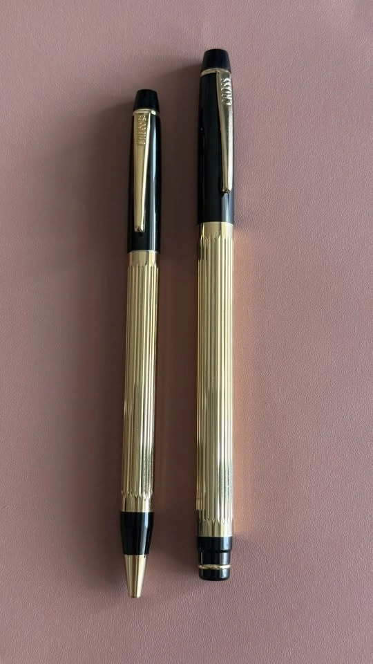 Cross Metropolis Fountain Pen and Ballpoint Set- Black w Gold - photo 4