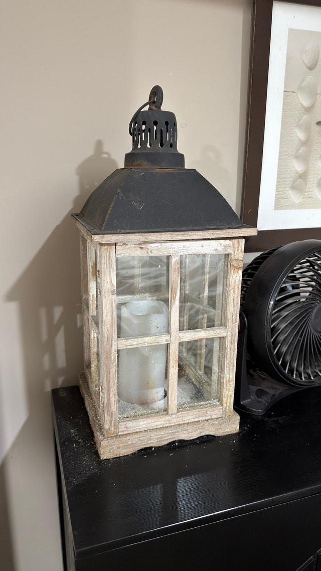 Rustic Farmhouse Candle Lantern