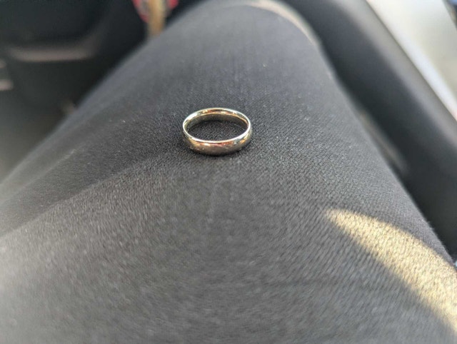 14K White Gold Band - Size 4.5. 3g - photo 3
