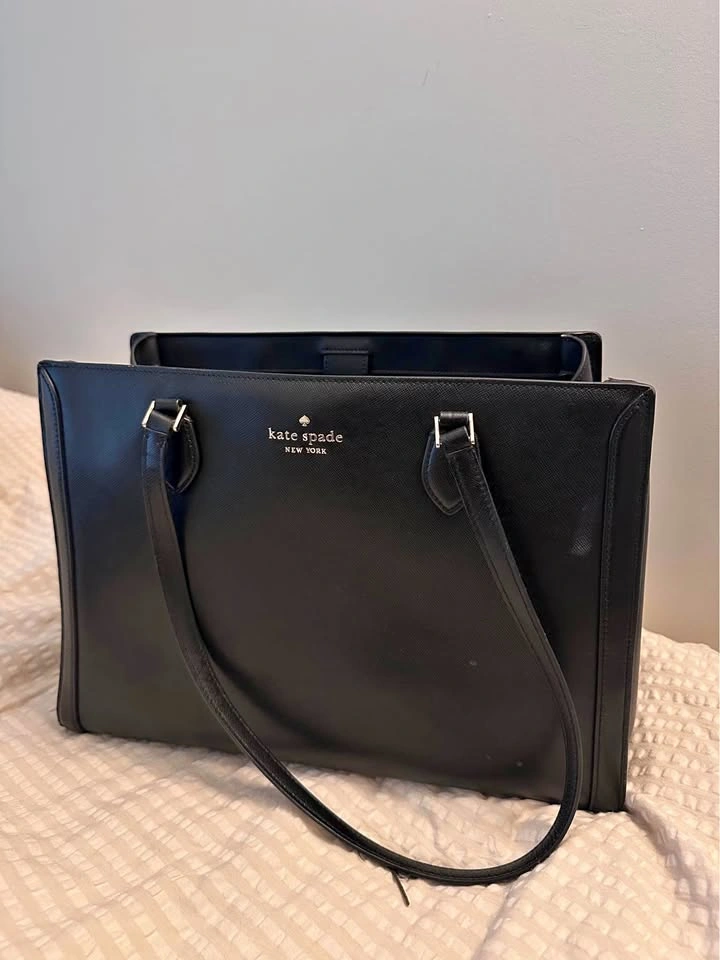 Black Kate Spade laptop bag