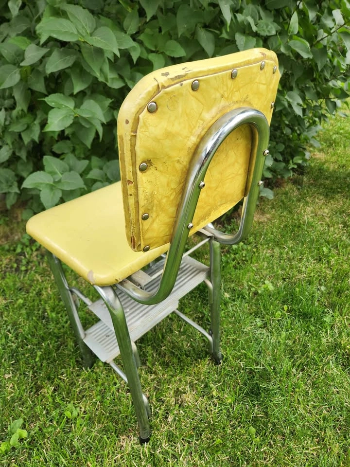 Mid Century Cosco Step-stool Chair - photo 5