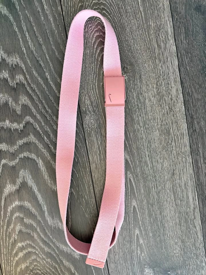 Nike pink fabric belt