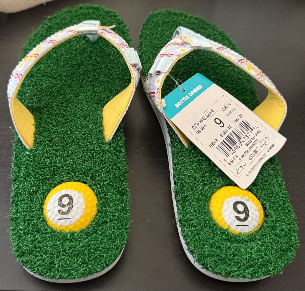 Reef Mulligan II Golf Turf Slide Flip Flop Sandals Men’s Size 9 - photo 2