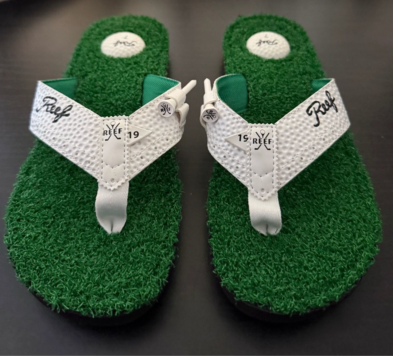 Reef Mulligan II Golf Turf Slide Flip Flop Sandals Men Size 7